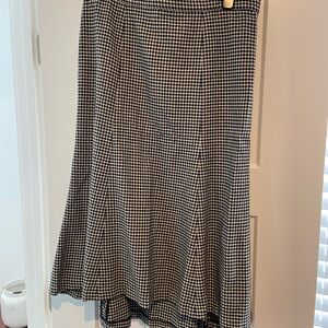 Polo by Ralph Lauren Black and White A-Line Skirt